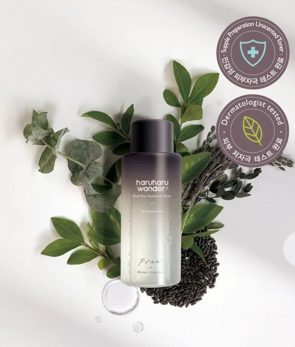 Haruharu WONDER - Black Rice Hyaluronic Toner Fragrance Free CPNP Notified 150ml