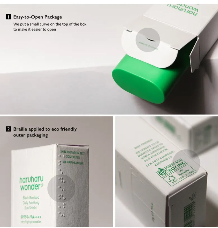 Haruharu WONDER - Black Bamboo Daily Soothing Sun Shield CPNP Notified 20g