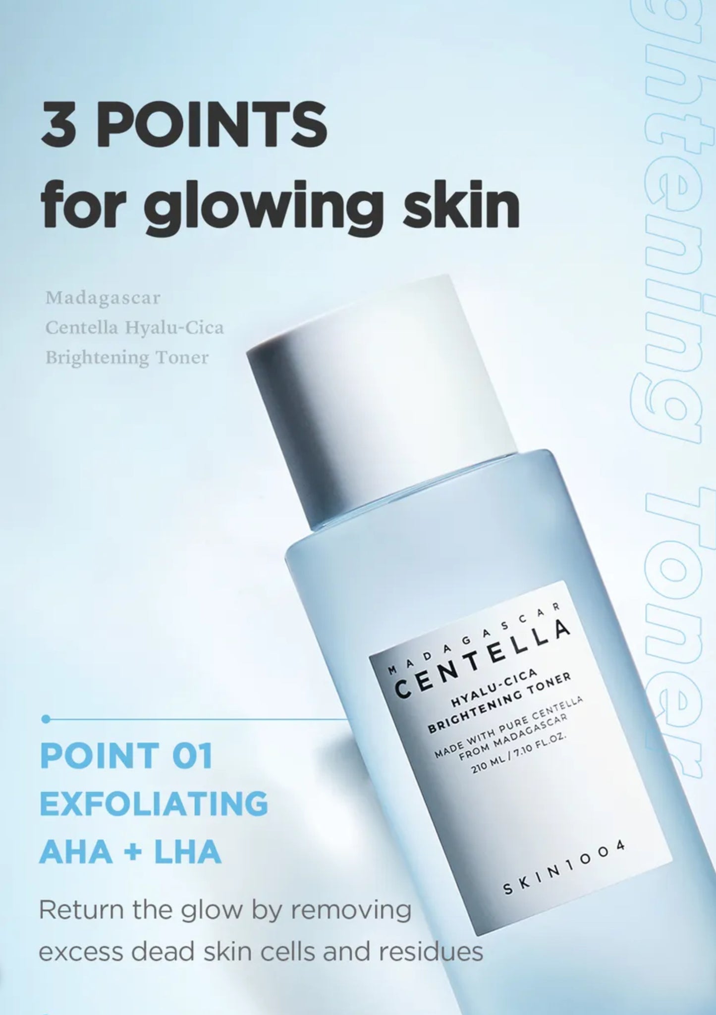 SKIN 1004 - Madagascar Centella Hyalu-Cica Brightening Toner 210ml