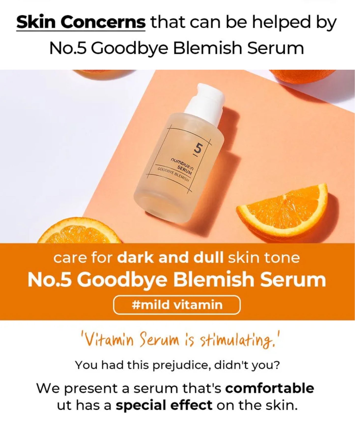 numbuzin - No. 5 Goodbye Blemish Serum 50ml