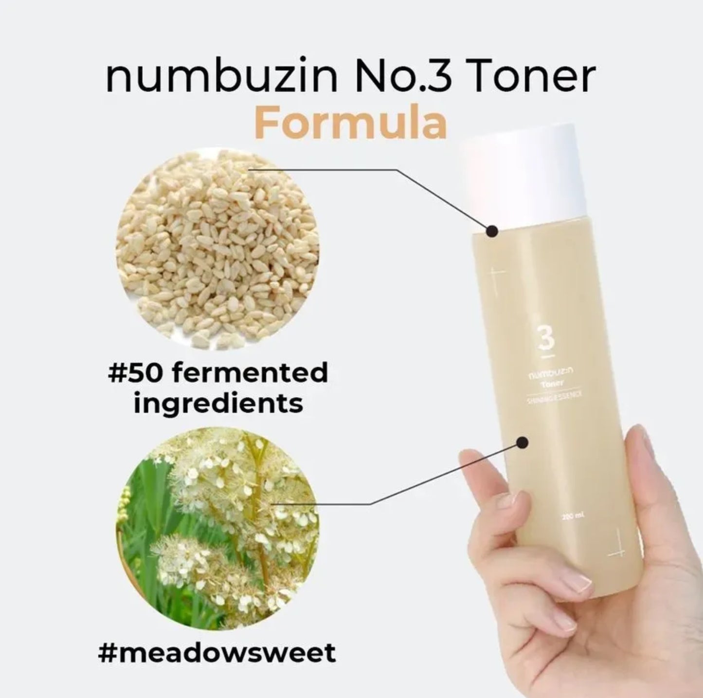 numbuzin - No. 3 Super Glowing Essence Toner 200ml