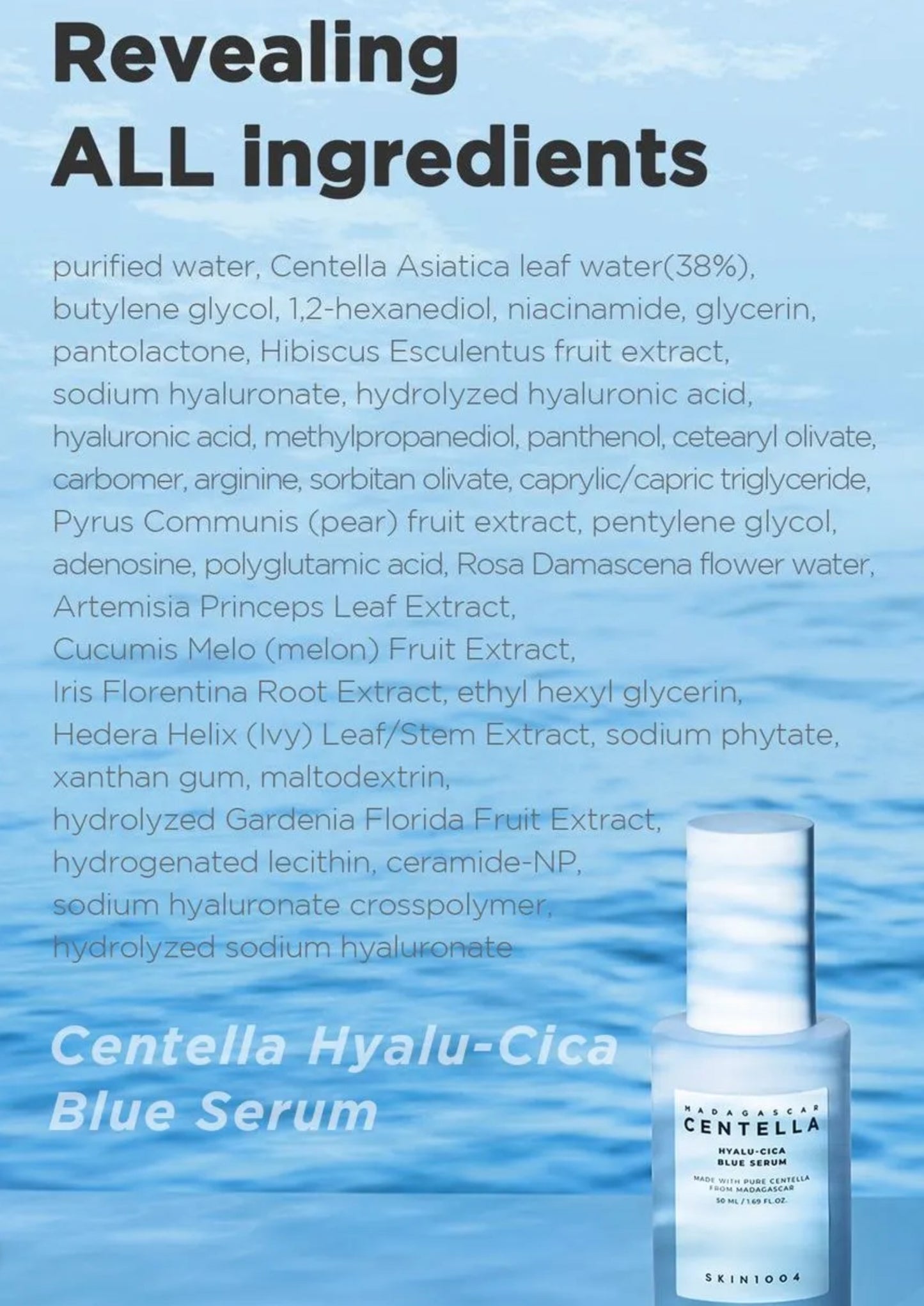 SKIN 1004 - Madagascar Centella Hyalu-Cica Blue Serum 50ml