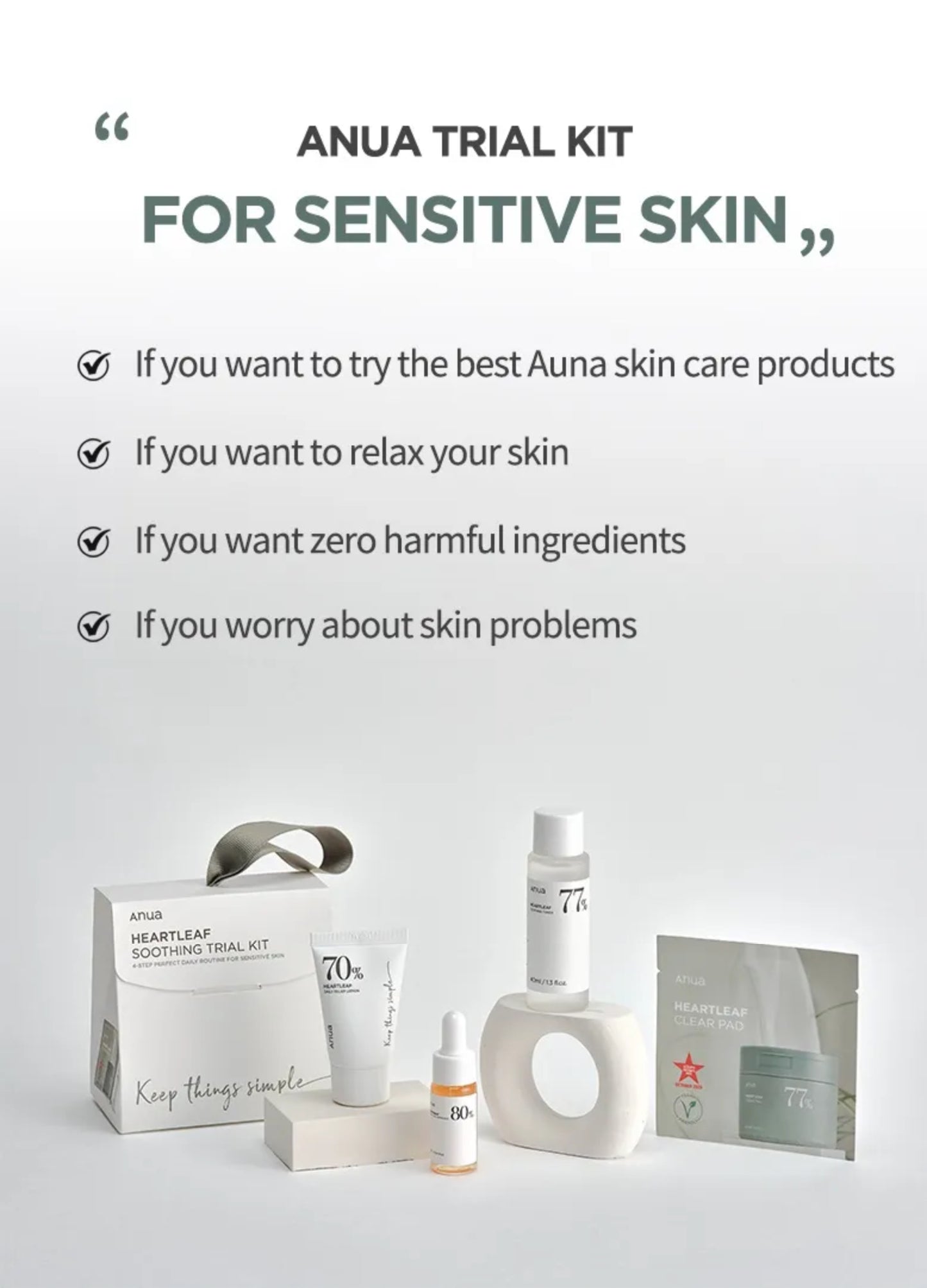 Anua - Heartleaf Soothing Trial Kit