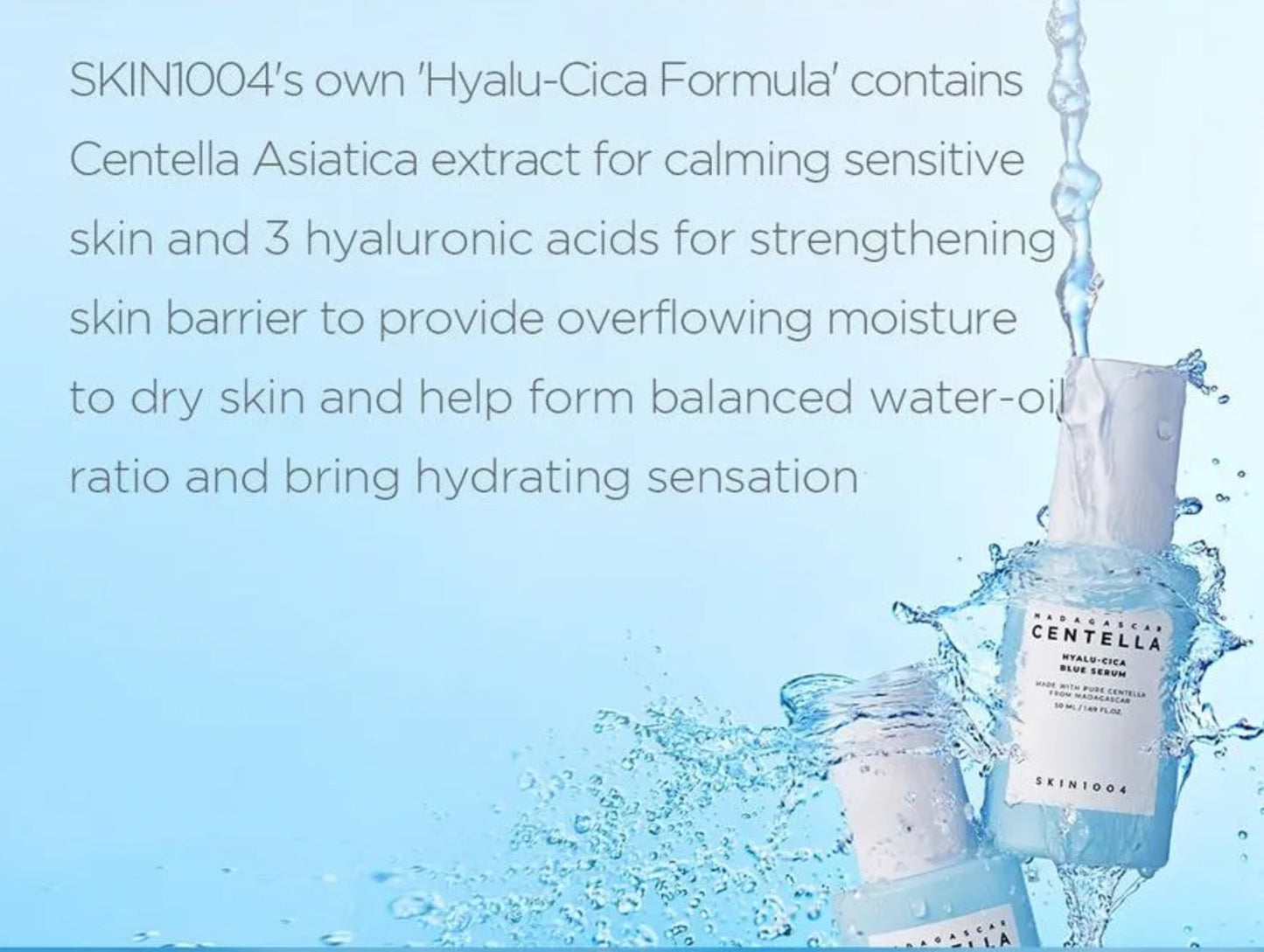 SKIN 1004 - Madagascar Centella Hyalu-Cica Blue Serum 50ml