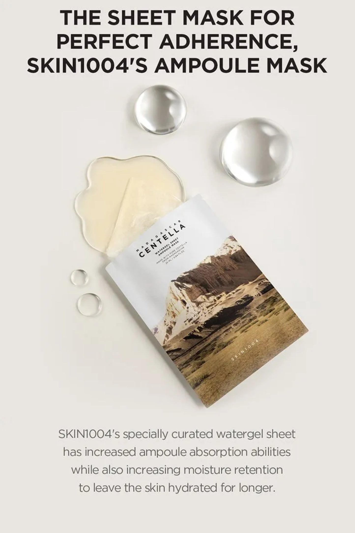 SKIN 1004 - Madagascar Centella Watergel Sheet Ampoule Mask