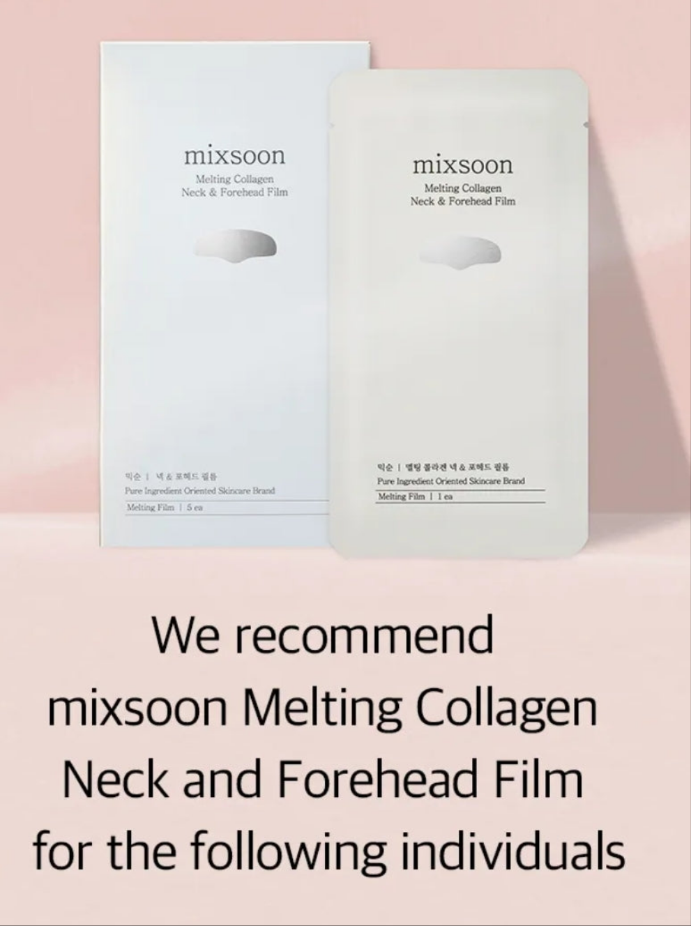 mixsoon - Melting Collagen Neck & Forehead Film 5 patches