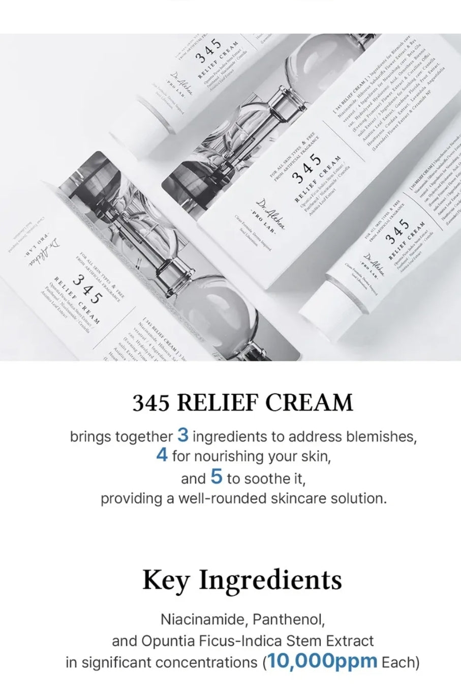 Dr. Althea - 345 Relief Cream  CPNP Notified 50 ml