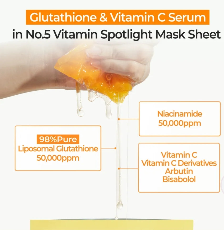 numbuzin - No.5 Vitamin Spotlight Sheet Mask Set