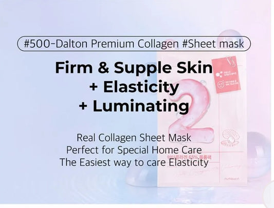 numbuzin - No.2 Water Collagen 65% Voluming Mask Set 4 pieces