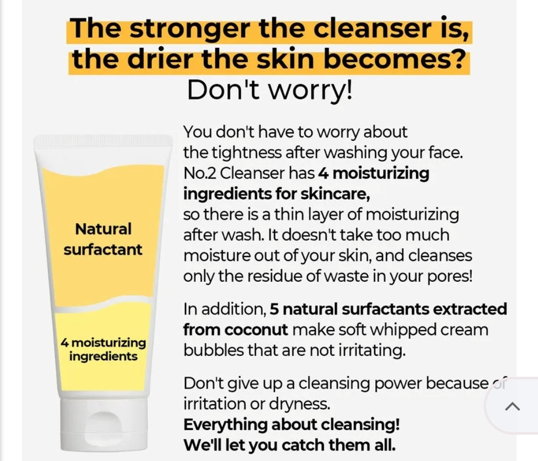 numbuzin - No. 2 Deep Clean Fresh Cream Cleanser 120ml