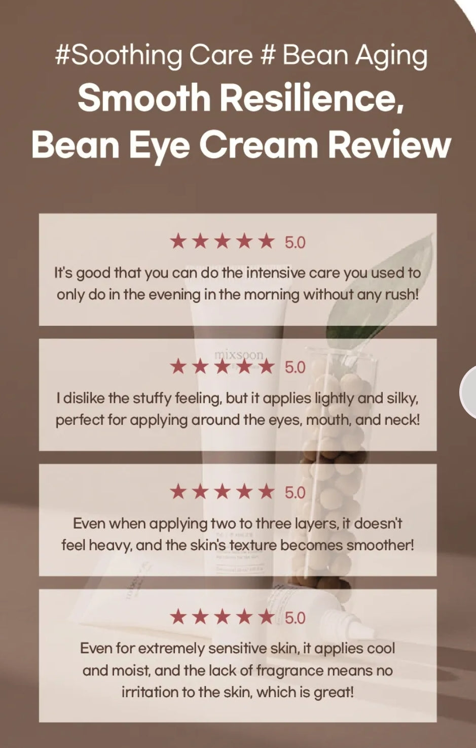 mixsoon - Bean Eye Cream 20ml