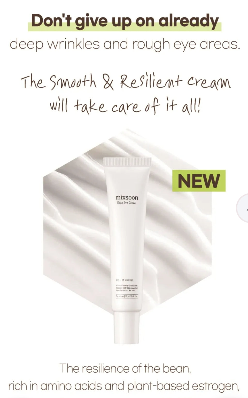 mixsoon - Bean Eye Cream 20ml