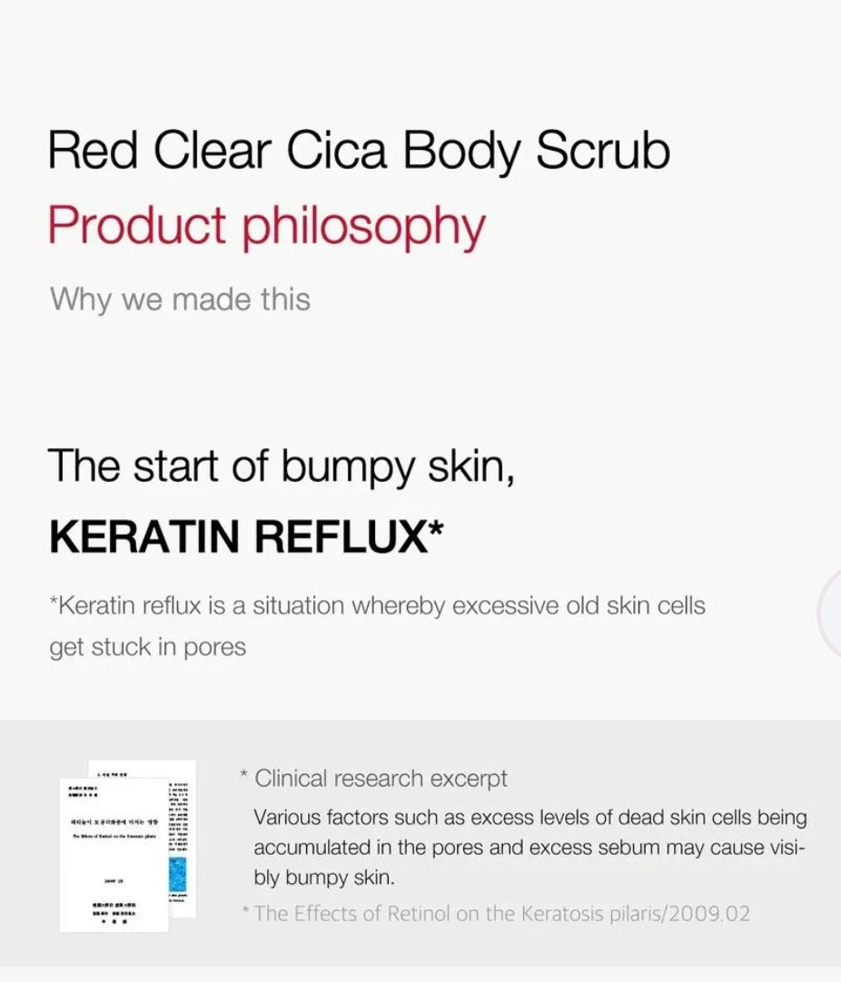 medicube - Red Clear Cica Body Scrub 270g