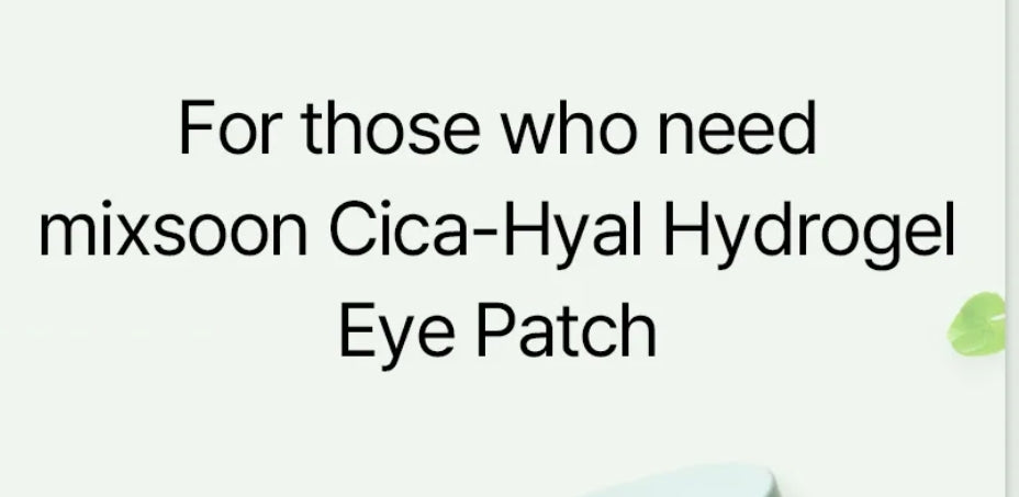 mixsoon - Cica-Hyal Hydrogel Eye Patch 60 patches