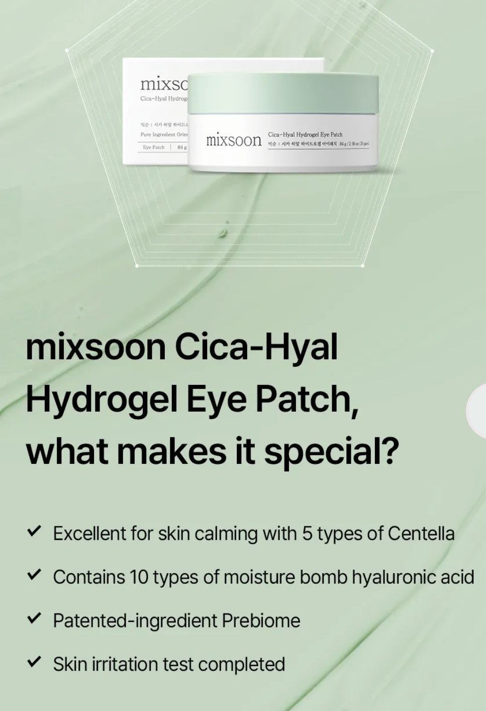 mixsoon - Cica-Hyal Hydrogel Eye Patch 60 patches