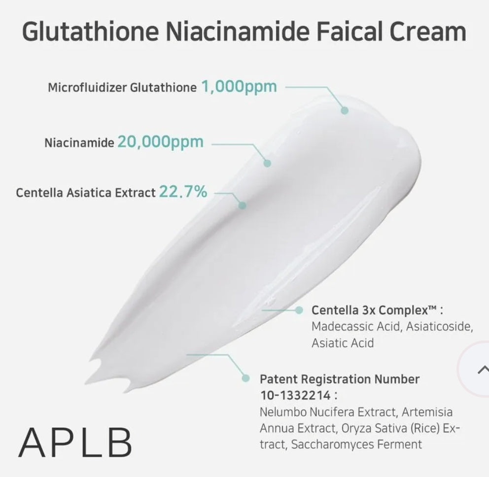 APLB - Glutathione Niacinamide Facial Cream 55ml