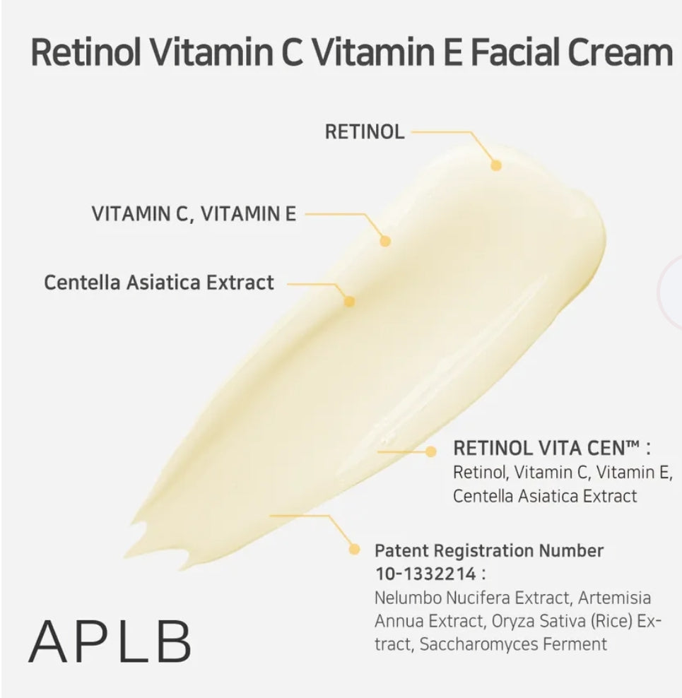 APLB - Retinol Vitamin C Vitamin E Facial Cream 55ml