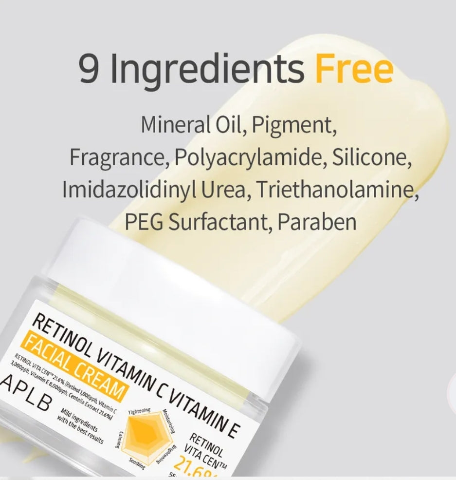 APLB - Retinol Vitamin C Vitamin E Facial Cream 55ml