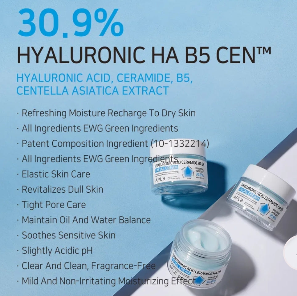 APLB - Hyaluronic Acid Ceramide HA B5 Facial Cream 55ml