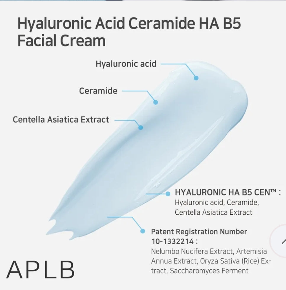 APLB - Hyaluronic Acid Ceramide HA B5 Facial Cream 55ml