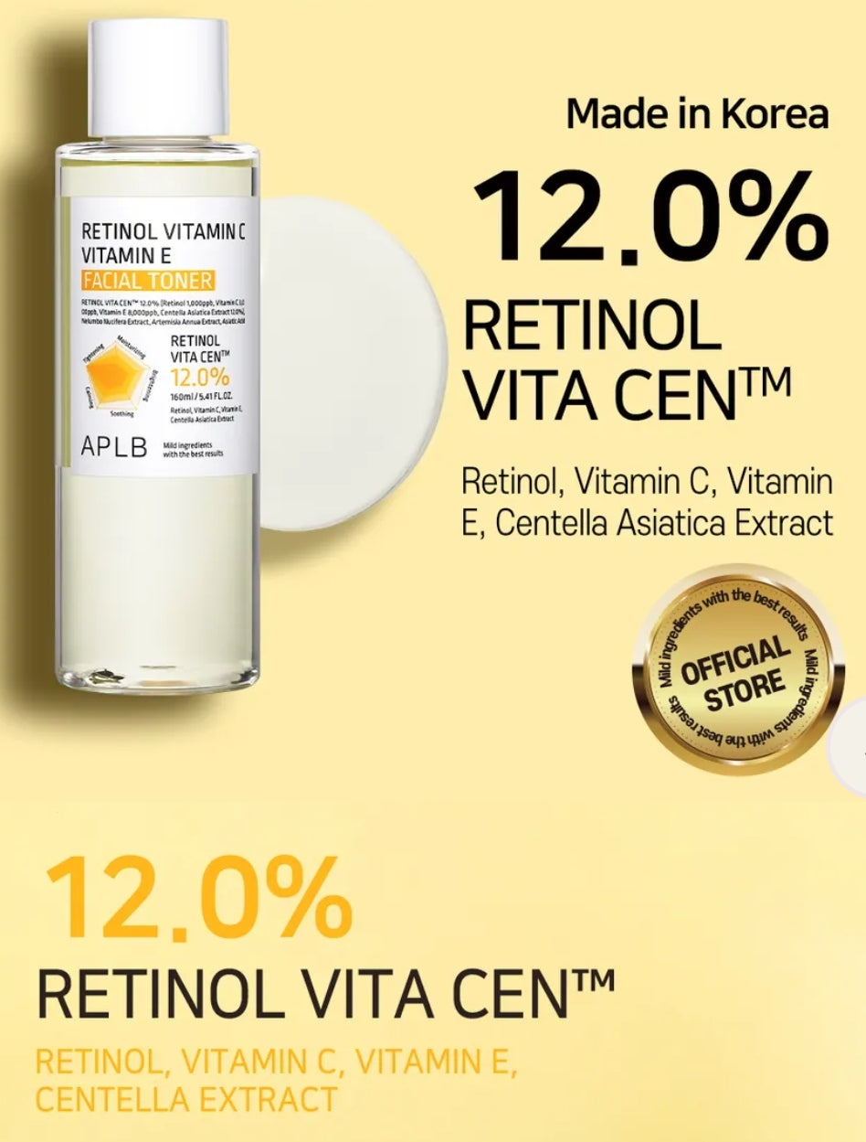 APLB - Retinol Vitamin C Vitamin E Facial Toner 160ml