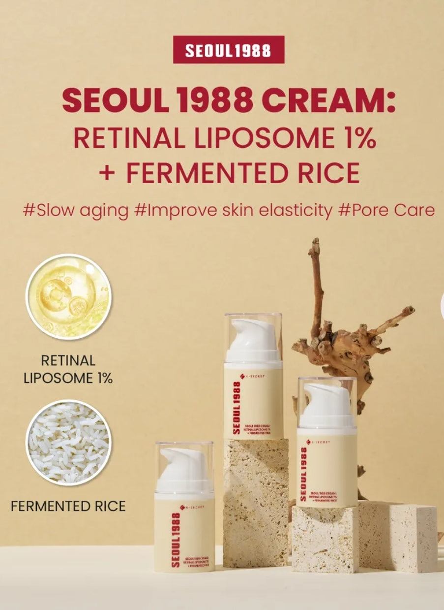 KSECRET - SEOUL 1988 Cream : Retinal Liposome 1% + Fermented Rice