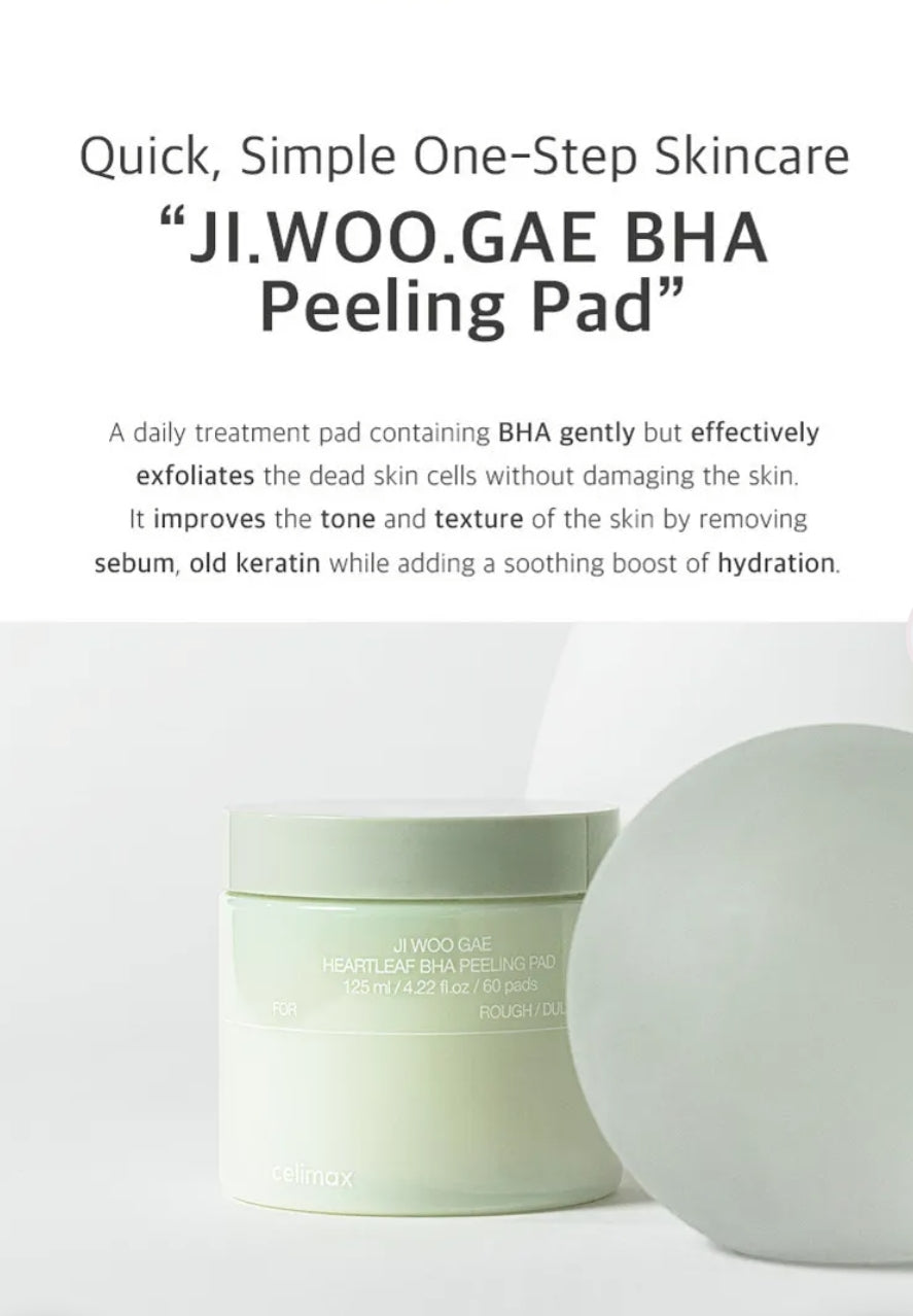 celimax - JIWOOGAE Heartleaf BHA Peeling Pad